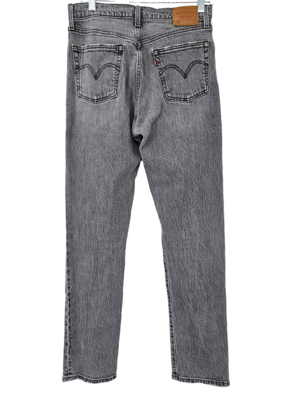 Levi's Premium 501 Original Fit Straight Leg Jean Gray Women's Size 28 High Rise - Picture 4 of 16